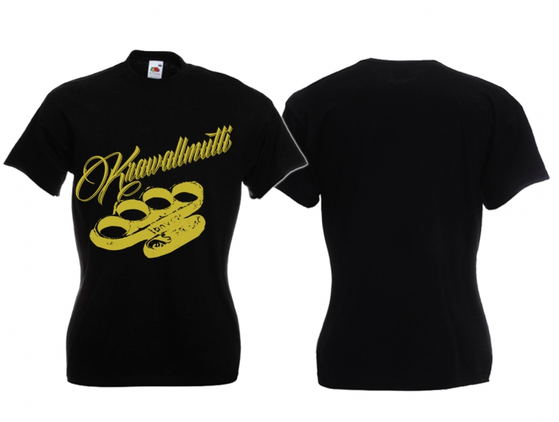 Frauen T-Shirt - Krawallmutti - gold