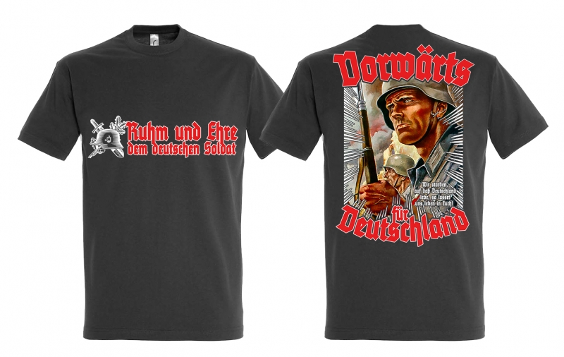 T-Shirt - Vorwärts für Deutschland - grau