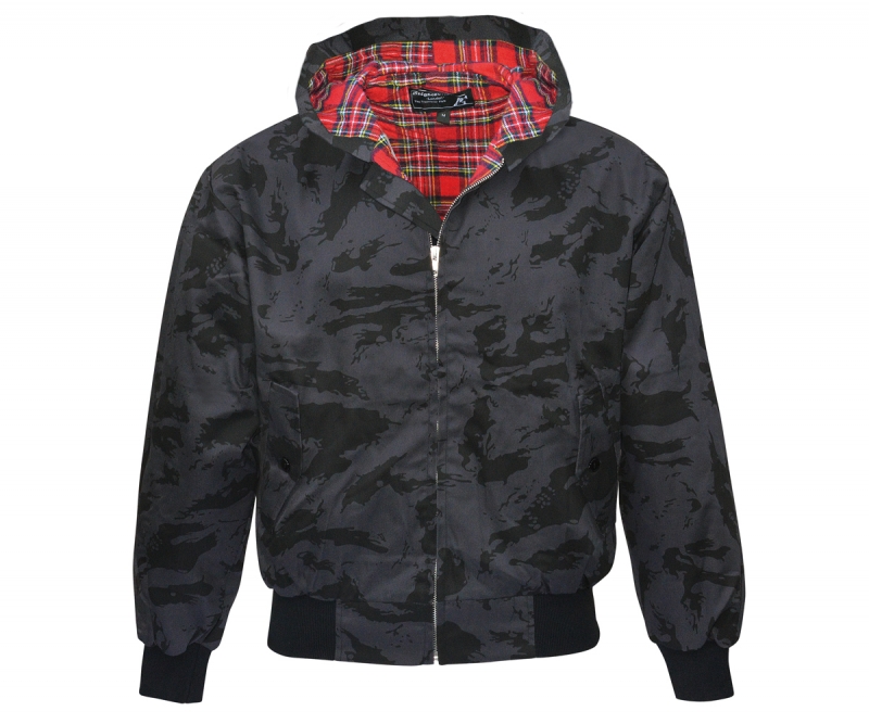 Harrington Jacke - mit Kapuze - Russian Night