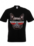 T-Shirt - Bulldogge - Brille - swr