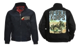 Harrington Jacke - bedruckt - schwarz - Afrika Korps