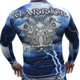 Rash Guard - Warrior of Asgard - blau