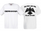 T-Shirt - Deutsch und Frei - Weiß