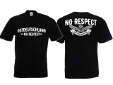 T-Shirt - Ostdeutschland - No Respect - schwarz/weiß - Motiv 1