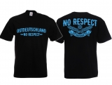 T-Shirt - Ostdeutschland - No Respect - schwarz/blau - Motiv 1