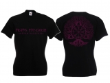 Frauen T-Shirt - Valkyrie - Vegvisir - schwarz/lila