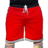 Mesh Short - schwarz-weiß-rot