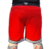 Mesh Short - schwarz-weiß-rot