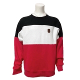 Premium Pullover - AW - Classic - schwarz/weiß/rot