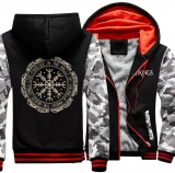 Trainingsjacke - Vegvisir - gefüttert - schwarz/tarn