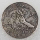 Medallie - Olympia 1936 - BERLIN - silbern - Sammleranfertigung