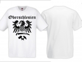 T-Shirt - Oberschlesien mit Adler - weiß