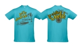 T-Shirt - feel the colonial style - atoll blau