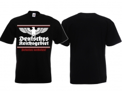 Frauen T-Shirt - Deutsches Reichsgebiet - Betreten verboten - schwarz