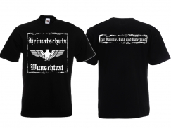 T-Shirt - Heimatschutz - Wunschtext