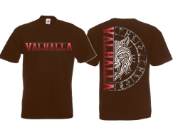 T-Shirt - Wolf of Valhalla - braun