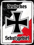 Blechschild - 20x30cm - Deutsches Schutzgebiet - Motiv 3