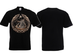 T-Shirt - Hugin & Munin mit Drachenboot