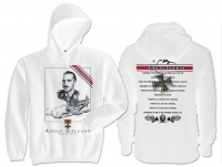 Kapuzenpullover - Adolf Galland - weiß