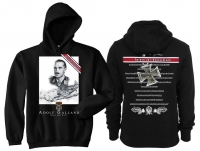 Kapuzenpullover - Adolf Galland - schwarz