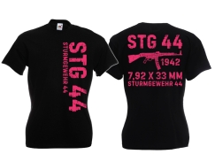 Frauen T-Shirt - Sturmgewehr - STG 44 - schwarz/pink
