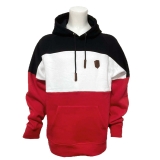 Premium Kapuzenpullover - AW - Classic - schwarz/weiß/rot