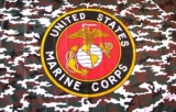 Fahne - USA Marine Camoflage