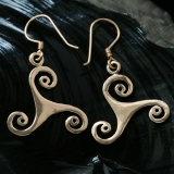 Ohrringe - Bronze - Triskelion