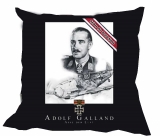 Kissen - Adolf Galland - schwarz