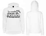 Frauen - Kapuzenpullover - Prinzessin - schwarz/weiß