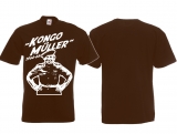 T-Shirt - Kongo Müller - braun