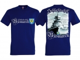 T-Shirt - Schlachtschiff Bismarck - blau