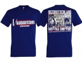 T-Shirt - Volksaufstand - Ostdeutschland - blau